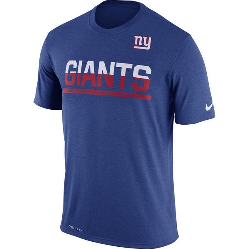 NFL Men's New York Giants Nike Royal Team Practice Legend Performance T-Shirt